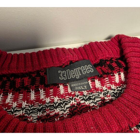 33 Degrees Plus Size 3XLT Ugly Christmas Sweater BOSTON TERRIER Dog Cozy Party - Picture 5 of 7